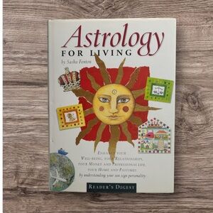 Astrology for Living Book By Sasha Fenton Reader’s Digest Vintage 1999 Book